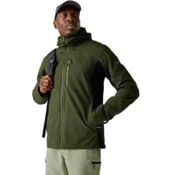 Regatta Birchdale II Men's Dark Khaki Waterproof Shell – Size M