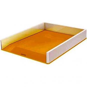 Bandeja de escritorio Leitz WOW Dual Amarillo Blanco Poliestireno 26,7 x 4,9 x 33,6 cm
