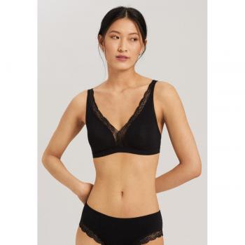 Soft-BH Hanro Cotton Lace (Einzelteil) – 70B, Schwarz