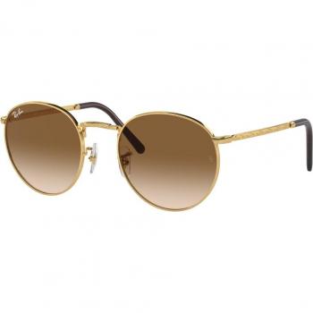 Ray-Ban New Round RB3637 001/51 | Occhiali da Sole Graduati o Non Graduati | Prova Online | Metallo | Tondi | Oro | Adrialenti