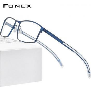 FONEX Men's Square Myopia Eyewear