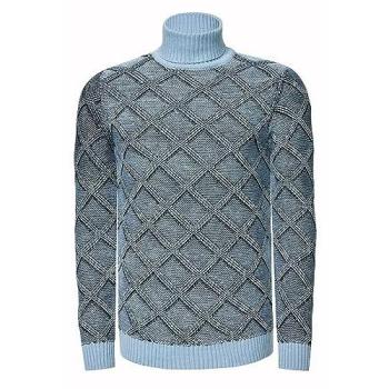 Herren‑Karnation RUSTY NEAL XXL hellblau, Rollkragen, 70 % Polyacryl, 30 % Baumwolle