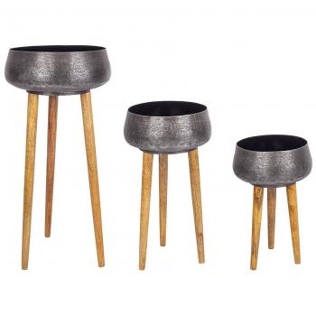 Set 3 Porta Vaso Treppiede Varanasi