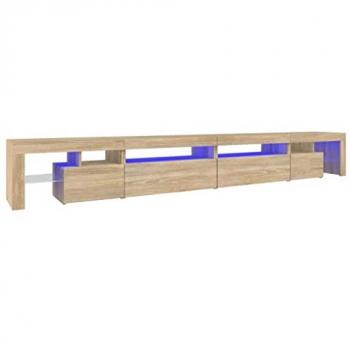 Vidaxl Contemporary TV Unit with LED Lights