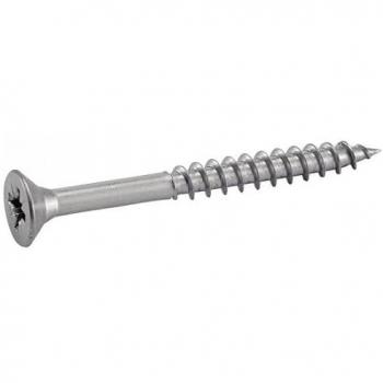 Vite a Legno Agglomerato con Testa Svasata Pozidriv, 4×50 mm, Acciaio Inox A2 – Pacchetto 200