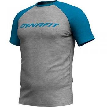 DYNAFIT Herren 24/7 Schnelltrocknendes T-Shirt, Mykonos Blau Mosaik