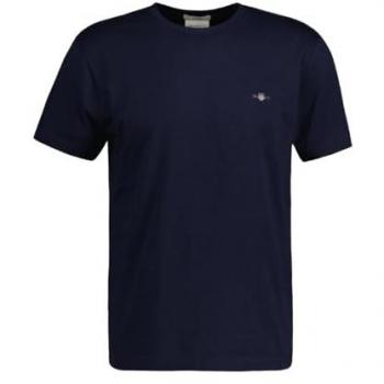 Gant Slim Fit T-Shirt mit Logostickerei auf der Brust