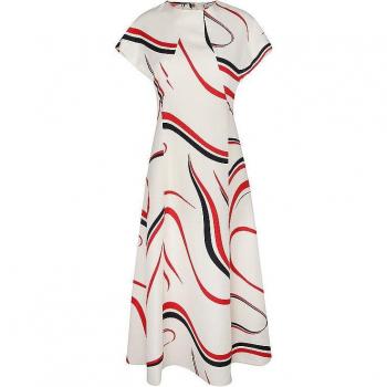 Tommy Hilfiger Kleid für den Alltag WW0WW42031 Beige Relaxed Fit