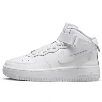 Nike Air Force 1 Mid EasyOn enfant cuir blanc