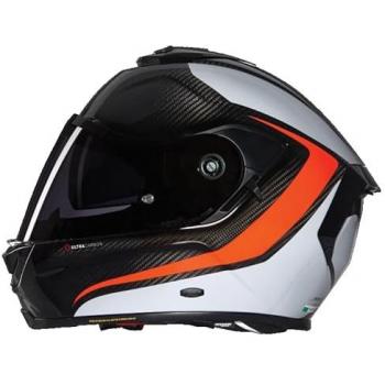 Cascos Nolan X‑903 Ultra Carbon Intrigo Carbone/Grigio/Arancio L