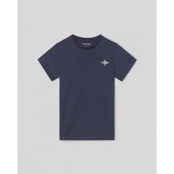 Silbon Camiseta Niños de Manga Corta Estilo Marítimo y Estampado Etnico