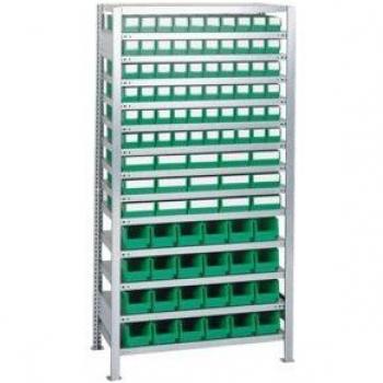 Estructura de Estantería Verde 2000x1000x400 mm – 16 Placas de Acero