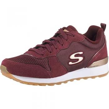 Skechers Sneakers Goldn Gurl 111/BURG Dunkelrot – Air‑Cooled Memory Foam