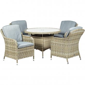 Royalcraft Wentworth 4 Seater Round Dining Set, Beige