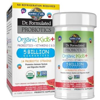 Watermelon Kid-Friendly Probiotic Chewables – Garden of Life, Dr. Formulated (30)
