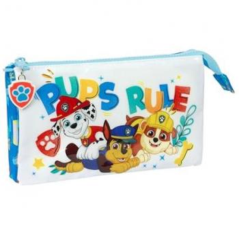 SAFTA PORTATODO TRIPLE PAW PATROL PUPS RULE