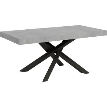 Volantis Mesa Expandible 200/304×90 cm con Estructura de Hormigón y Patas en Antracita