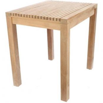 Moderner Gartentisch Samoa, Teakholz, 60 x 75 cm