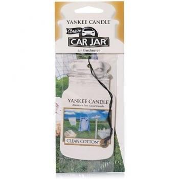 Yankee Candle Auto Air Freshener, Single, Clean Cotton