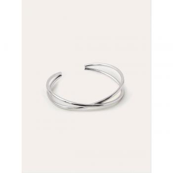Brazalete Singularu: Acabado Plata, Baño Oro, Talla Única
