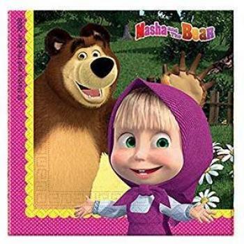 Tovaglioli 2 Veli con Masha e Orso