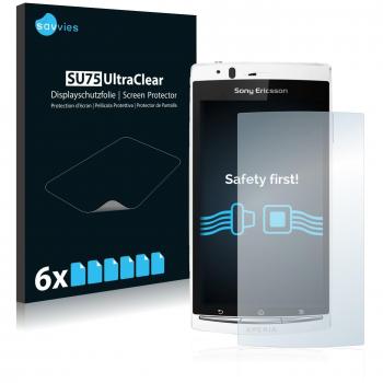 Savvies Screen Protector for Sony Ericsson Xperia Arc S LT18i Clear Film (6 Pack)