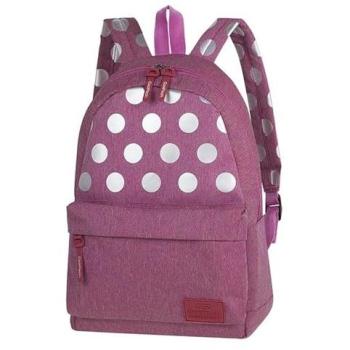 Mochila Urbana 26L Pink Silver Dots para Jóvenes