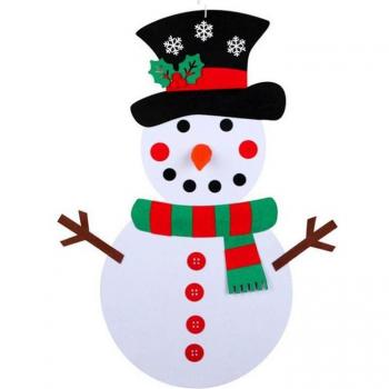 Kids DIY Felt Snowman Craft Set
