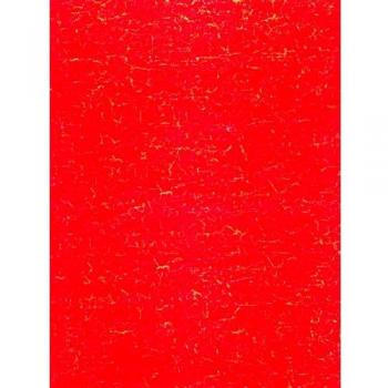 Décopatch Feuille Rouge Craquelé 30x40 cm