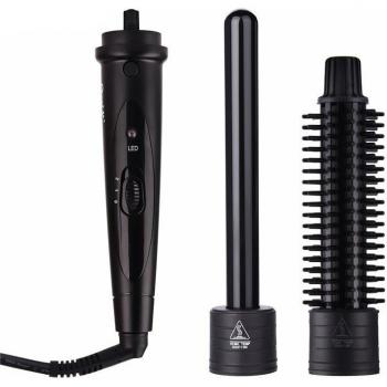 Dual Voltage Hair Curler Ceramic Wand Set for Home Salon
