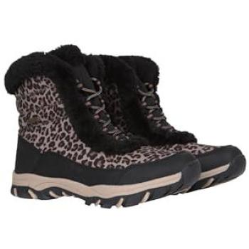 Snow‑Ready Ohio Thermal Faux‑Fur Short Boot – Women, Black, Size 4