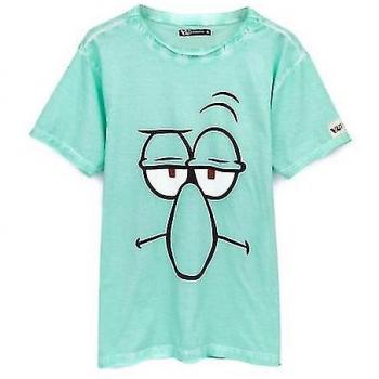 SpongeBob Squidward Graphic Tee – Size M, Green