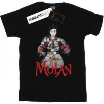 Jungen T-Shirt Mulan Schwert Pose
