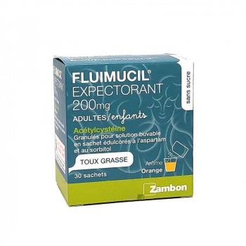 Fluimucil expectorant 200mg 30 sachets