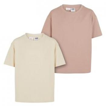Urban Classics T-Shirt Oversized Boyfriend a Maniche Corte 134-140 cm in Bianco Sabbia