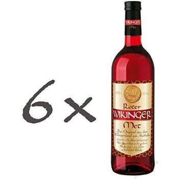 Roter Wikinger Met 6 x 0,75l Honigwein mit Kirschsaft