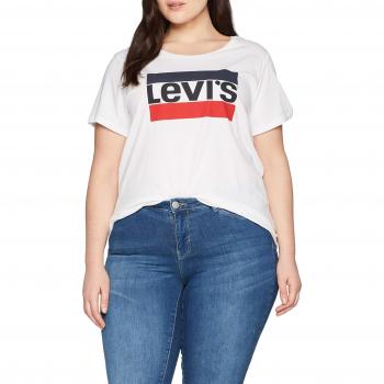 Camiseta Levi's Plus Size Blanca 3XL para Mujer