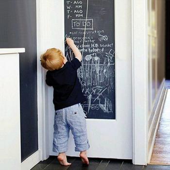 Mur de Dessin 45 × 110 cm – Tableau Noir PVC, Autocollants Enfants
