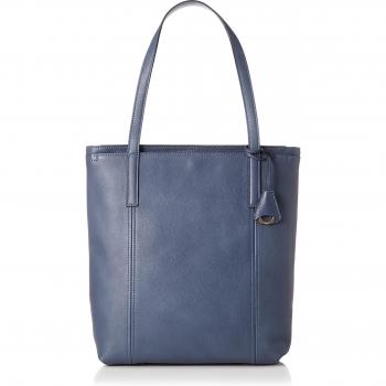 Marineblauw-grijze retrievable leren tas (Aniari) 07‑02012