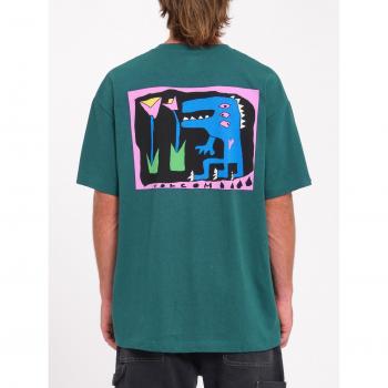 Arthur Dino Eco‑Friendly T‑Shirt (Volcom) – Evergreen