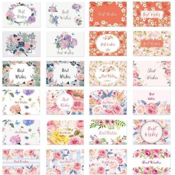 24 tarjetas plegables de agradecimiento para manualidades
