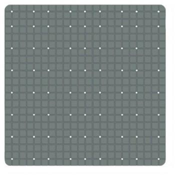 Trade Shop Tappetino PVC Antiscivolo Vasca 52x52 cm Grigio