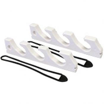 Nuova Rade 3‑Rod Rack Set – White, Unisex