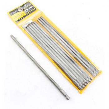 Kit tournevis électrique 200 mm – tige hexagonale magnétique, tête robuste, poignée ergonomique