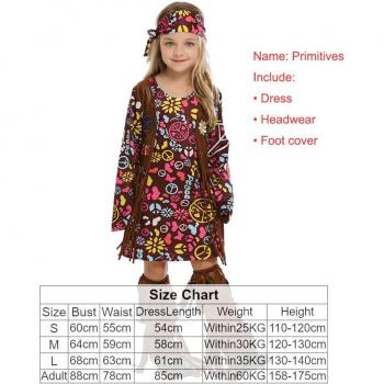 Ensemble de costumes hippie à franges pour femmes