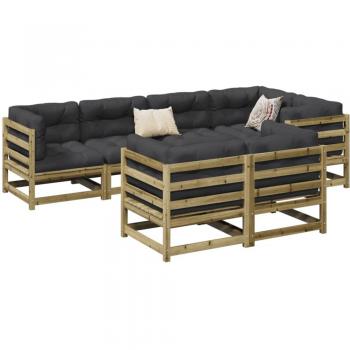 VidaXL 7 Piece Outdoor Seating Set