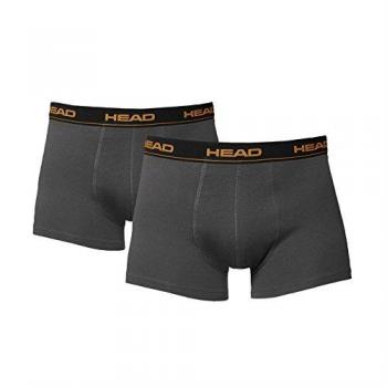 Pack Cuatro Boxers Hombres – Cinturón elástico, Gris Oscuro, Tamaño M