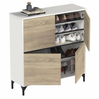 Zapatero Recibidor Tokio 4 Puertas 5 Estantes 101 cm