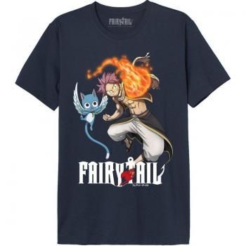 Homme T‑shirt Fairytail Attaque Marine S XL manches courtes