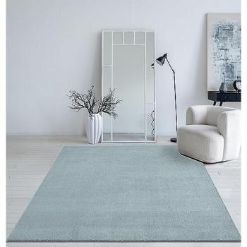 Tapis Contemporain Bleu Lavable 200x280 cm
